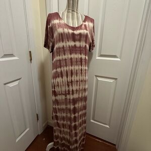 Tie-Dye Maxi Dress by Grace and Lace Small Medium